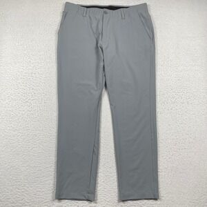 Under Armour Pants Mens 38x30 Gray Performance Golf Stretch Flat Front Trousers